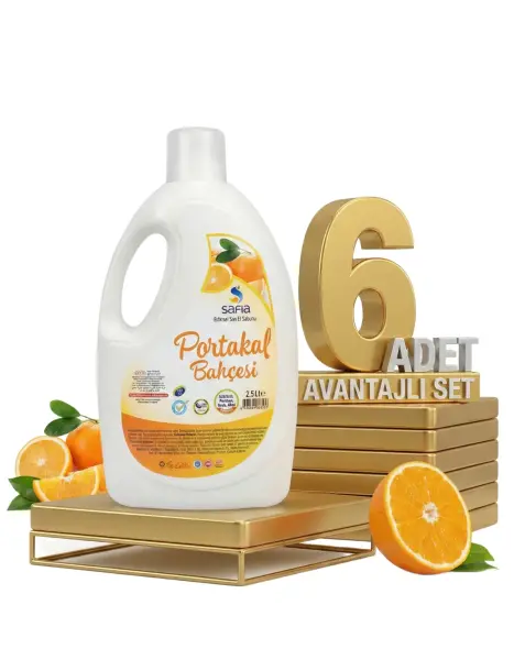 Safia Portakal Bahçesi Sıvı El Sabunu 6x2,5 Lt - 1