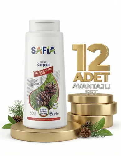 Safia Saç Dökülmesine Karşı Şampuan 12x650 Ml - Safia