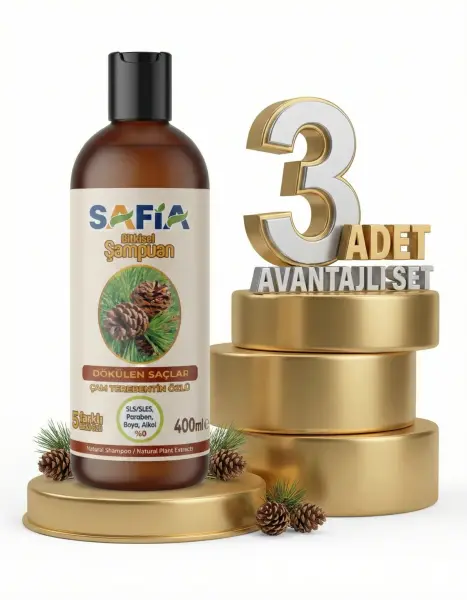 Safia Saç Dökülmesine Karşı Şampuan 3x400 Ml - 2