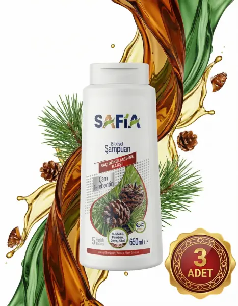 Safia Saç Dökülmesine Karşı Şampuan 3x650 Ml - 2