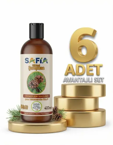 Safia Saç Dökülmesine Karşı Şampuan 6x400 Ml - 1