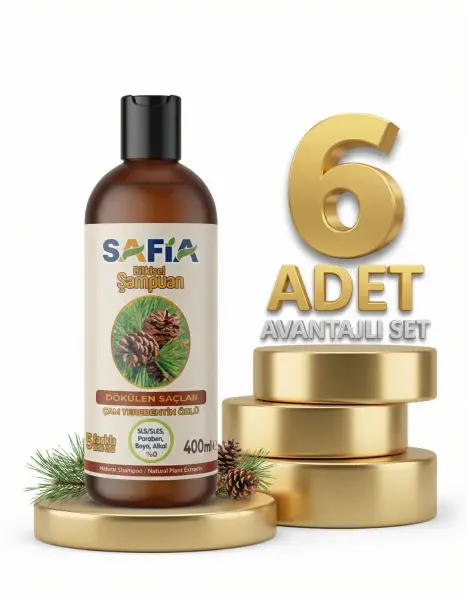 Safia Saç Dökülmesine Karşı Şampuan 6x400 Ml - 1