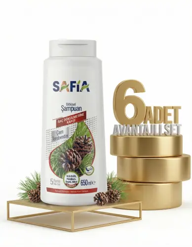 Safia Saç Dökülmesine Karşı Şampuan 6x650 Ml - Safia