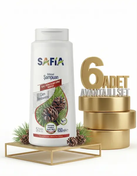 Safia Saç Dökülmesine Karşı Şampuan 6x650 Ml - 1