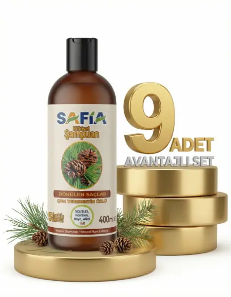 Safia Saç Dökülmesine Karşı Şampuan 9x400 Ml - 1