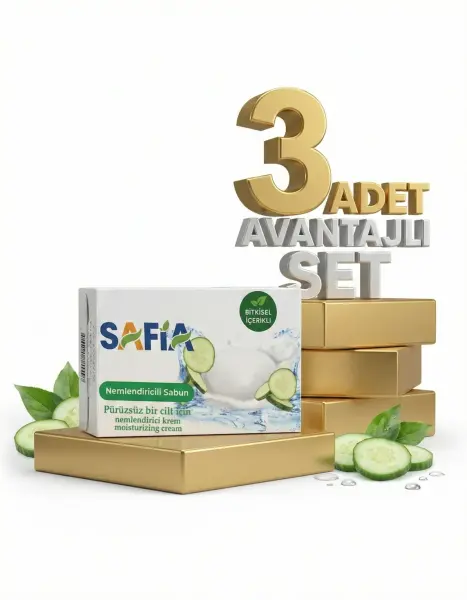 Safia Salatalık Nemlendirici Sabun 3x90 Gr - 1