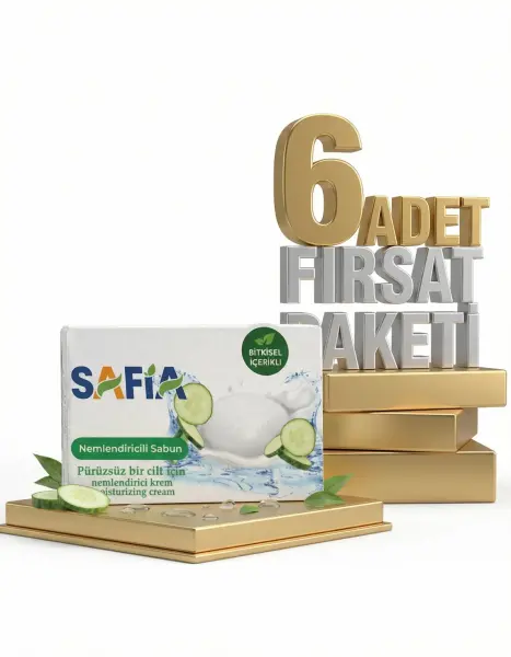 Safia Salatalık Nemlendirici Sabun 6x90 Gr - 1