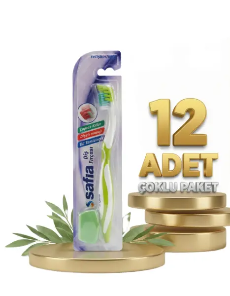 Safia Tekli Yetişkin Orta Diş Fırçası x12 - 1