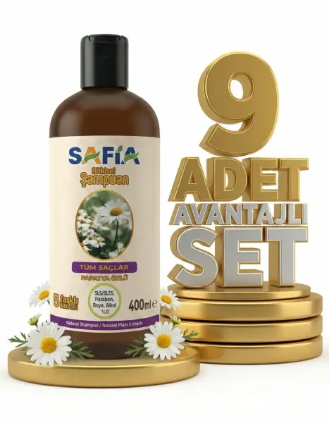 Safia Tüm Saçlar İçin Şampuan 9x400 Ml - 1