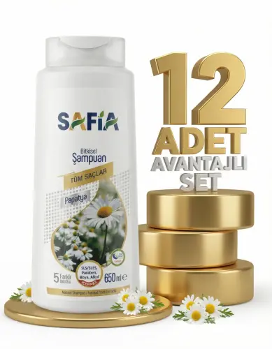 Safia Tüm Saçlar Şampuan 12x650 Ml - Safia