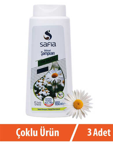Safia Tüm Saçlar Şampuan 3x650 Ml - 1