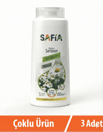 Safia Tüm Saçlar Şampuan 3x650 Ml - Safia