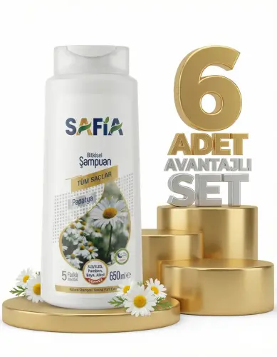 Safia Tüm Saçlar Şampuan 6x650 Ml - Safia