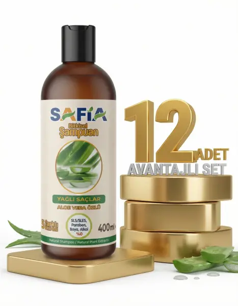 Safia Yağlı Saçlar İçin Şampuan 12x400 Ml - 1