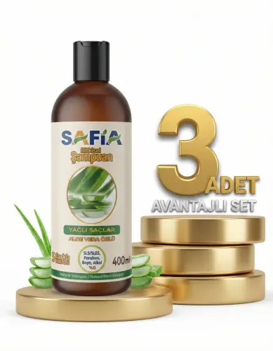 Safia Yağlı Saçlar İçin Şampuan 3x400 Ml - 2