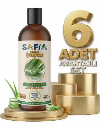 Safia Yağlı Saçlar İçin Şampuan 6x400 Ml - 1