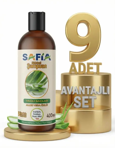 Safia Yağlı Saçlar İçin Şampuan 9x400 Ml - 1