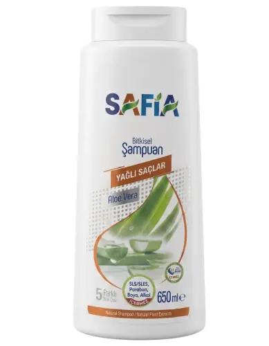 Safia Yağlı Saçlar Şampuan 650 Ml - Safia
