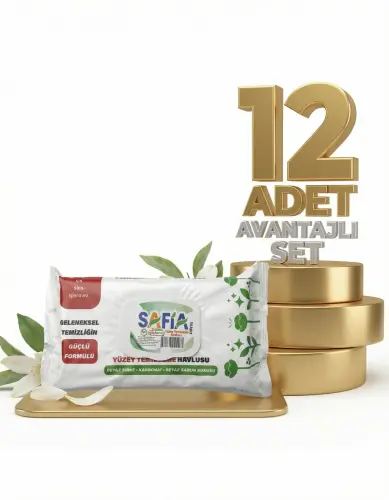 Safia Yüzey Temizleme Havlusu 12x50 Adet - SAFİA
