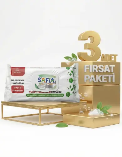 Safia Yüzey Temizleme Havlusu 3x50 Adet - SAFİA