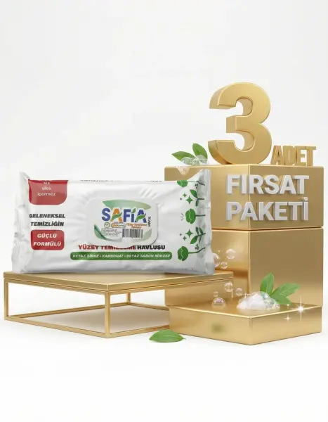 Safia Yüzey Temizleme Havlusu 3x50 Adet - 1