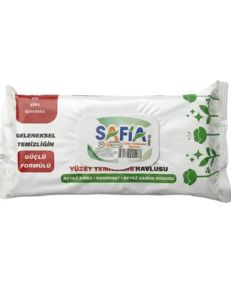 Safia Yüzey Temizleme Havlusu 50 Adet - 1