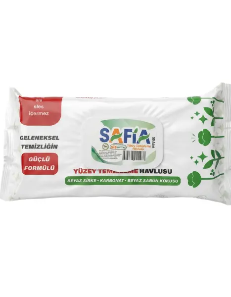 Safia Yüzey Temizleme Havlusu 50 Adet - 1