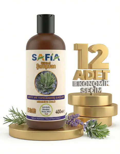 Safia Zayıf Ve Kırılgan Saçlar İçin Şampuan 12x400 Ml - 3