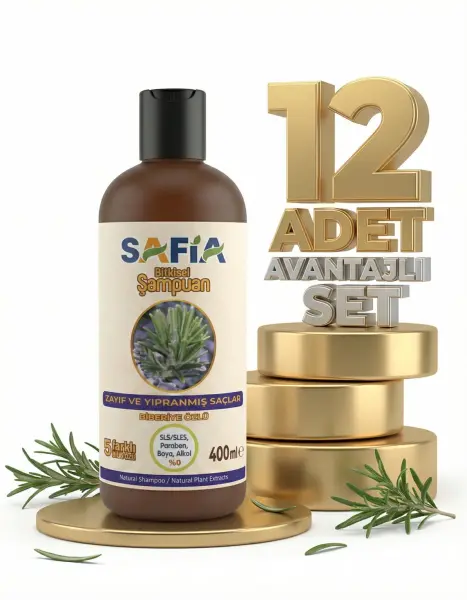 Safia Zayıf Ve Kırılgan Saçlar İçin Şampuan 12x400 Ml - 1