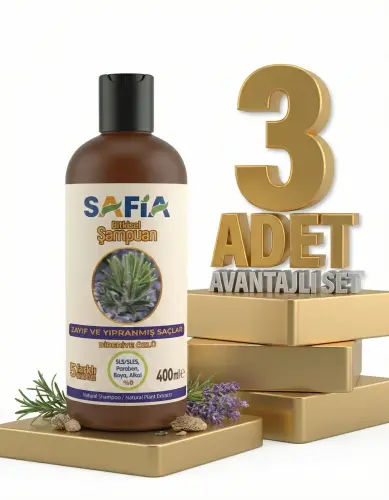 Safia Zayıf Ve Kırılgan Saçlar İçin Şampuan 3x400 Ml - 3