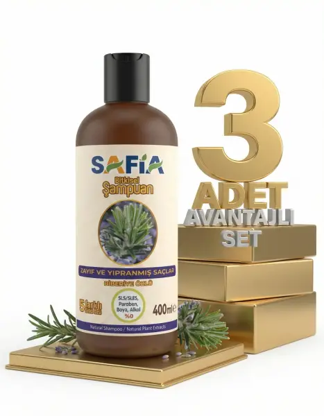 Safia Zayıf Ve Kırılgan Saçlar İçin Şampuan 3x400 Ml - 2