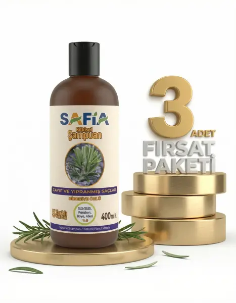 Safia Zayıf Ve Kırılgan Saçlar İçin Şampuan 3x400 Ml - 1