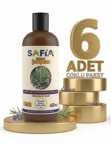 Safia Zayıf Ve Kırılgan Saçlar İçin Şampuan 6x400 Ml - 1