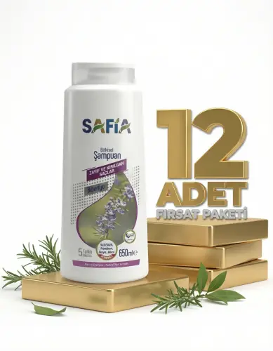 Safia Zayıf Ve Kırılgan Saçlar Şampuan 12x650 Ml - Safia