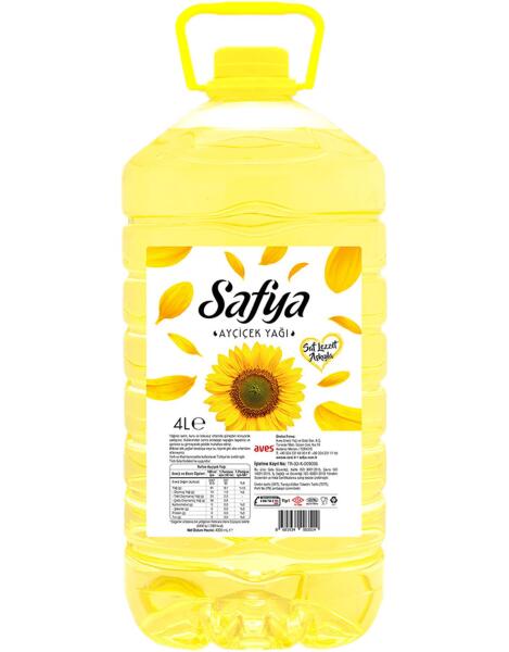 Safya Ayçiçek Yağı 4 Lt - 1