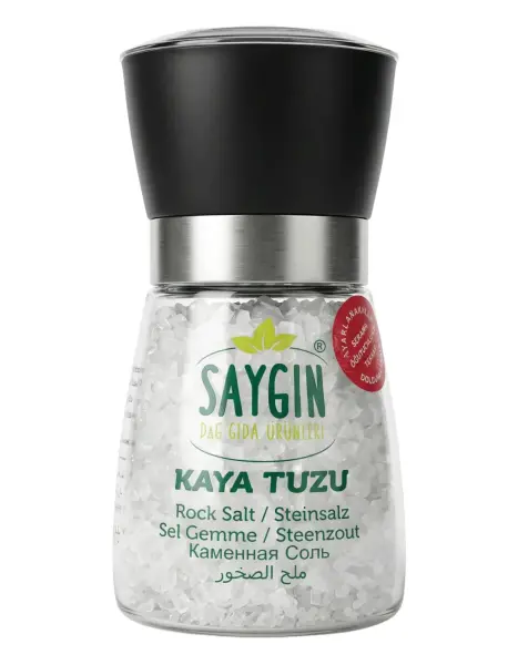Saygın Kaya Tuzu Değirmen Kapak 200 Gr - 1