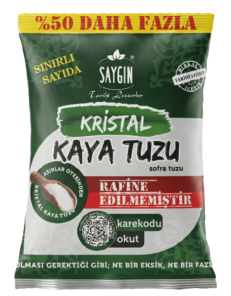 Saygın Kristal Sofra Kaya Tuzu 750 Gr - 1