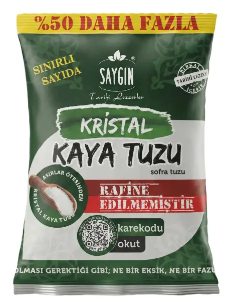Saygın Kristal Sofra Kaya Tuzu 750 Gr - 1