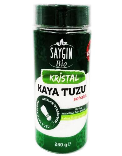 Saygın Kristal Sofralık Tuzluklu Kaya Tuzu 250 Gr - Saygın