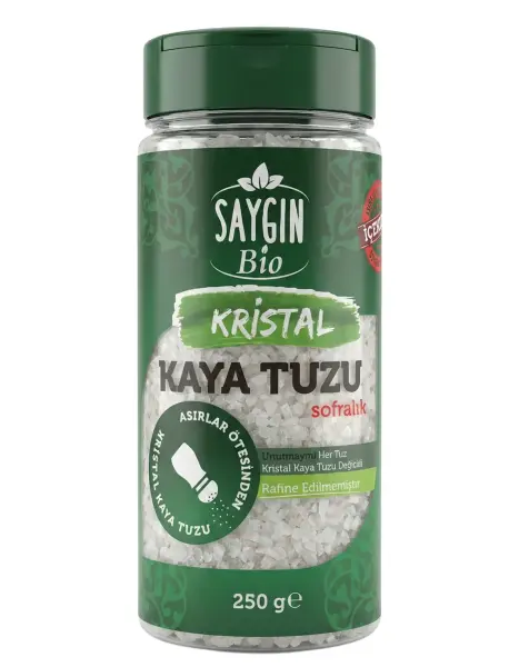 Saygın Kristal Sofralık Tuzluklu Kaya Tuzu 250 Gr - 1