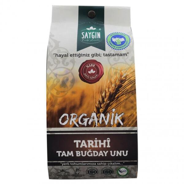 Saygın Organik Tam Buğday Unu 750 Gr - 1