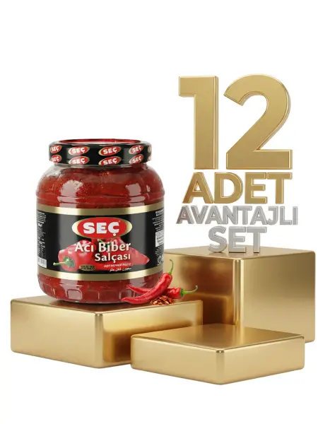 Seç Acı Biber Salçası 12x1600 Gr - 1