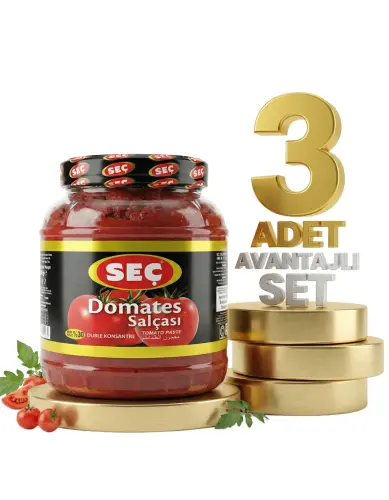 Seç Domates Salça Pet 3x1650 Gr - Seç