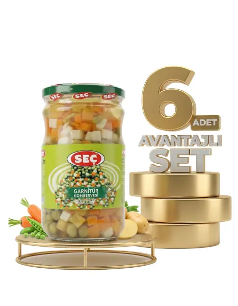 Seç Garnitür Konservesi 6x620 Gr - 1