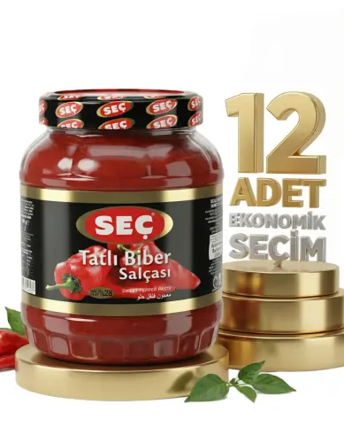 Seç Tatlı Biber Salçası 12x1600 Gr - Seç