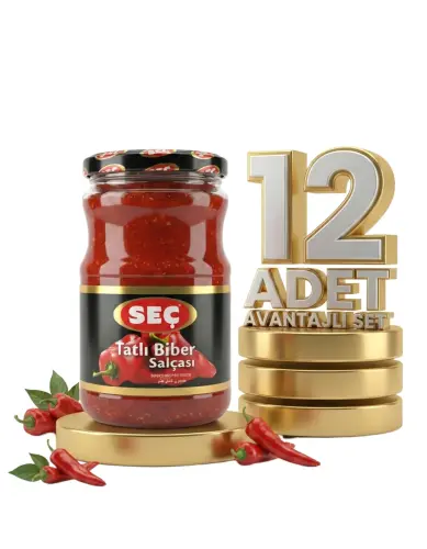 Seç Tatlı Biber Salçası 12x700 Gr - Seç