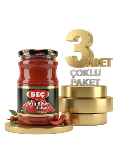 Seç Tatlı Biber Salçası 3x700 Gr - Seç