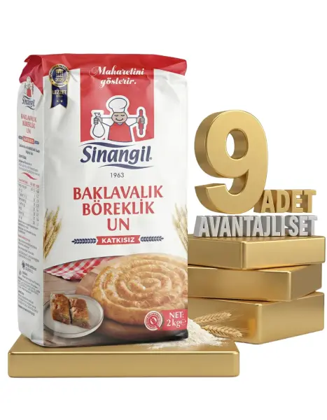Sinangil Baklavalık Böreklik Un 9x2 Kg - 1