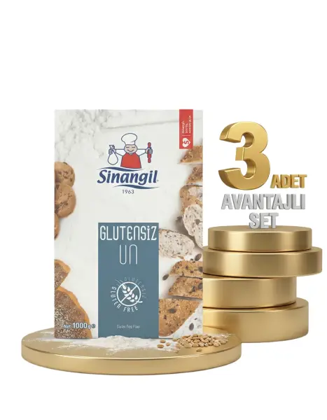 Sinangil Glutensiz Un 3x1 Kg - 1