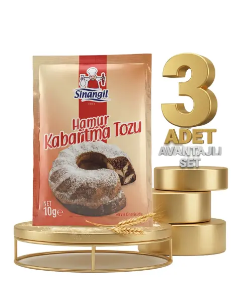 Sinangil Hamur Kabartma Tozu 5x10 Gr x3 - 1